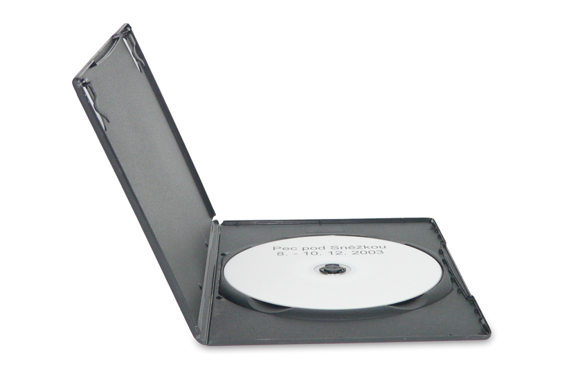 Uložení videí na CD nebo DVD (včetně plastové krabičky a vytisknutým popisem)